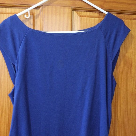 Diane Von Furstenberg Gabi Knit Suiting Blue Dress 12 - Picture 11 of 16